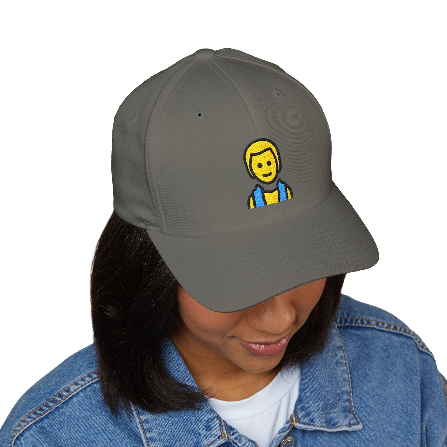 Man In Steamy Room Emoji Cap – Premium by Capmoji