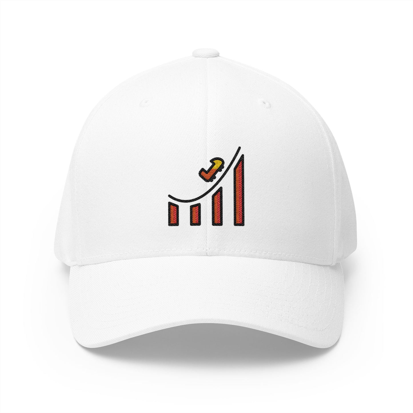 Roller Coaster Emoji White Cap – Premium by Capmoji