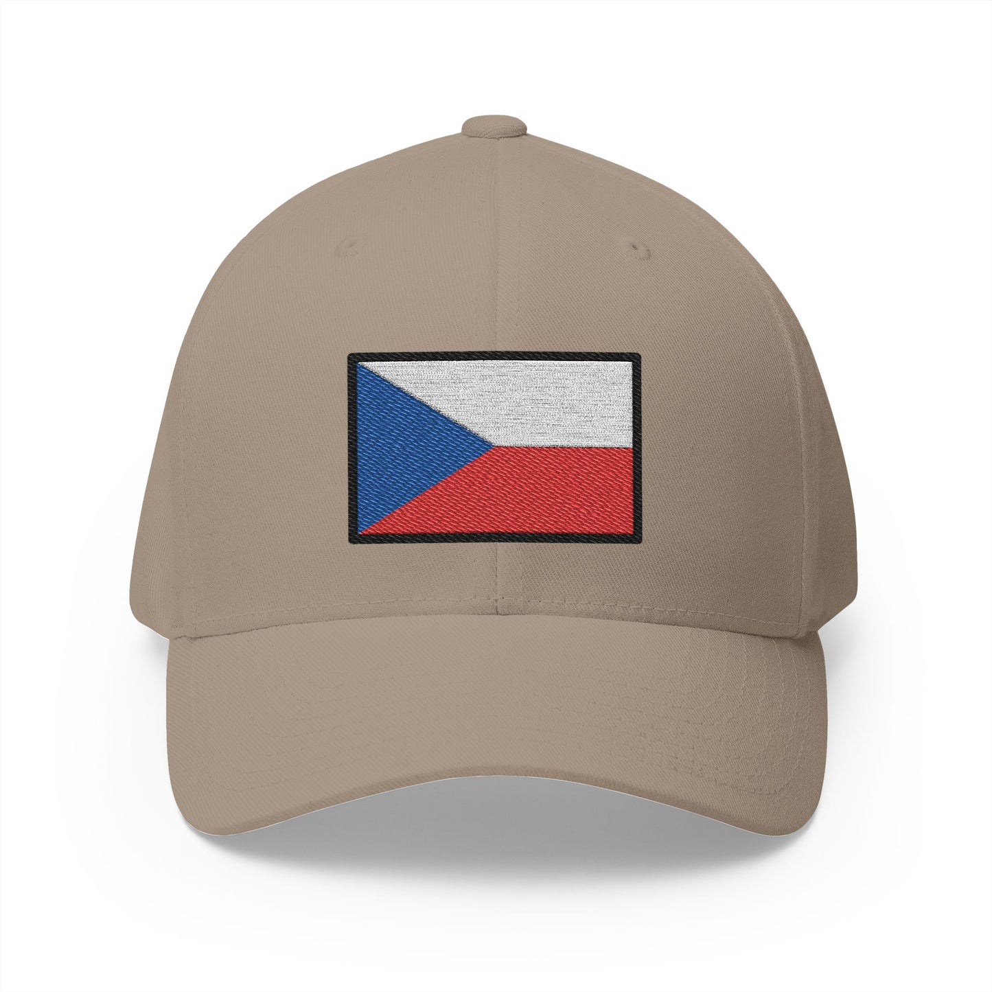 Flag: Czechia Emoji Khaki Cap – Premium by Capmoji