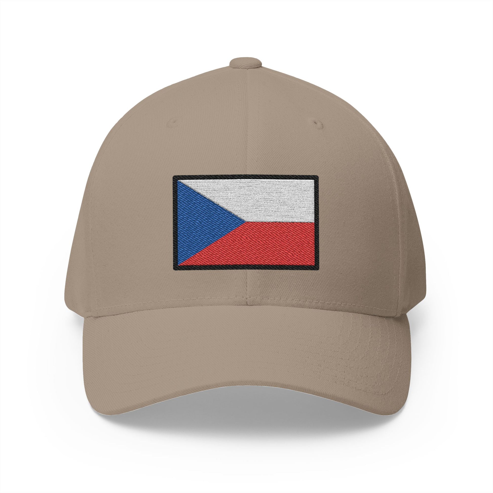 Flag: Czechia Emoji Khaki Cap – Premium by Capmoji