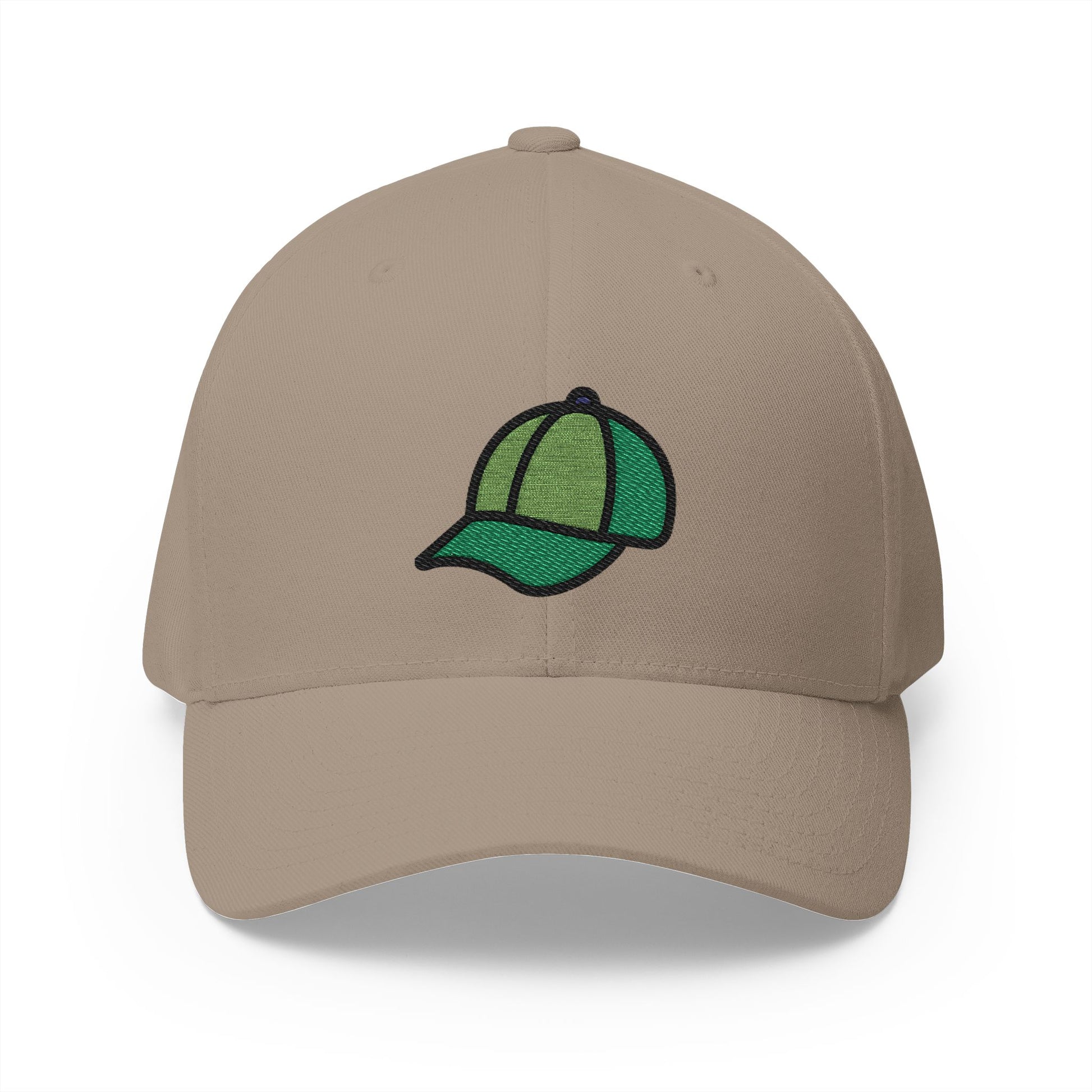 Billed Cap Emoji Khaki Cap – Premium by Capmoji
