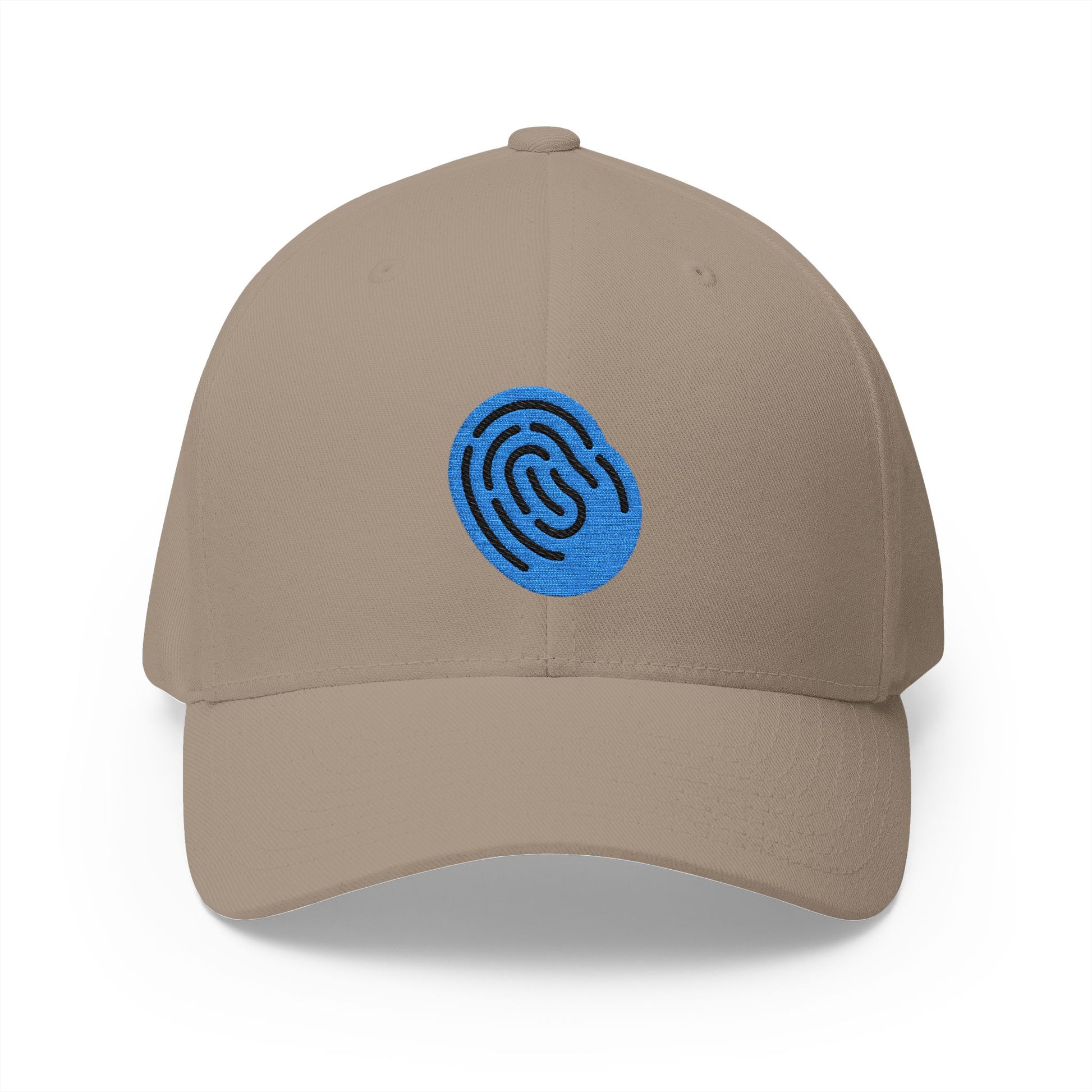 Fingerprint Emoji Khaki Cap – Premium by Capmoji