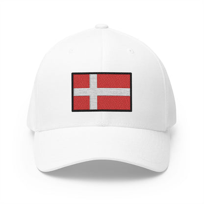 Flag: Denmark Emoji White Cap – Premium by Capmoji