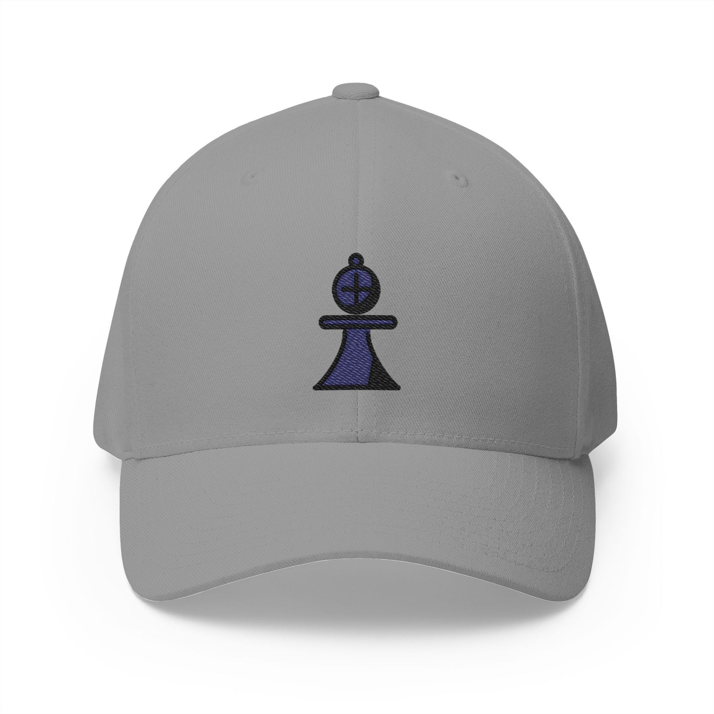 Black Chess Bishop Emoji Grey Cap – Premium by Capmoji