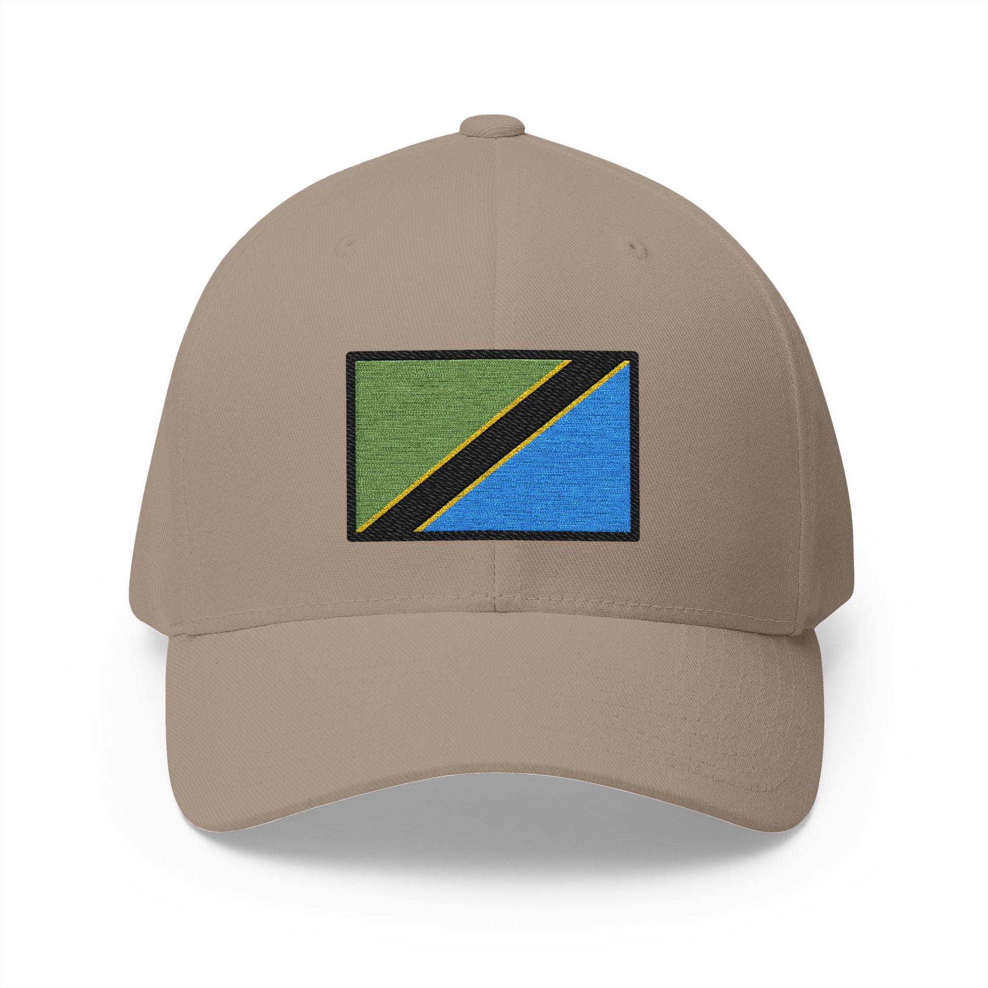 Flag: Tanzania Emoji Khaki Cap – Premium by Capmoji