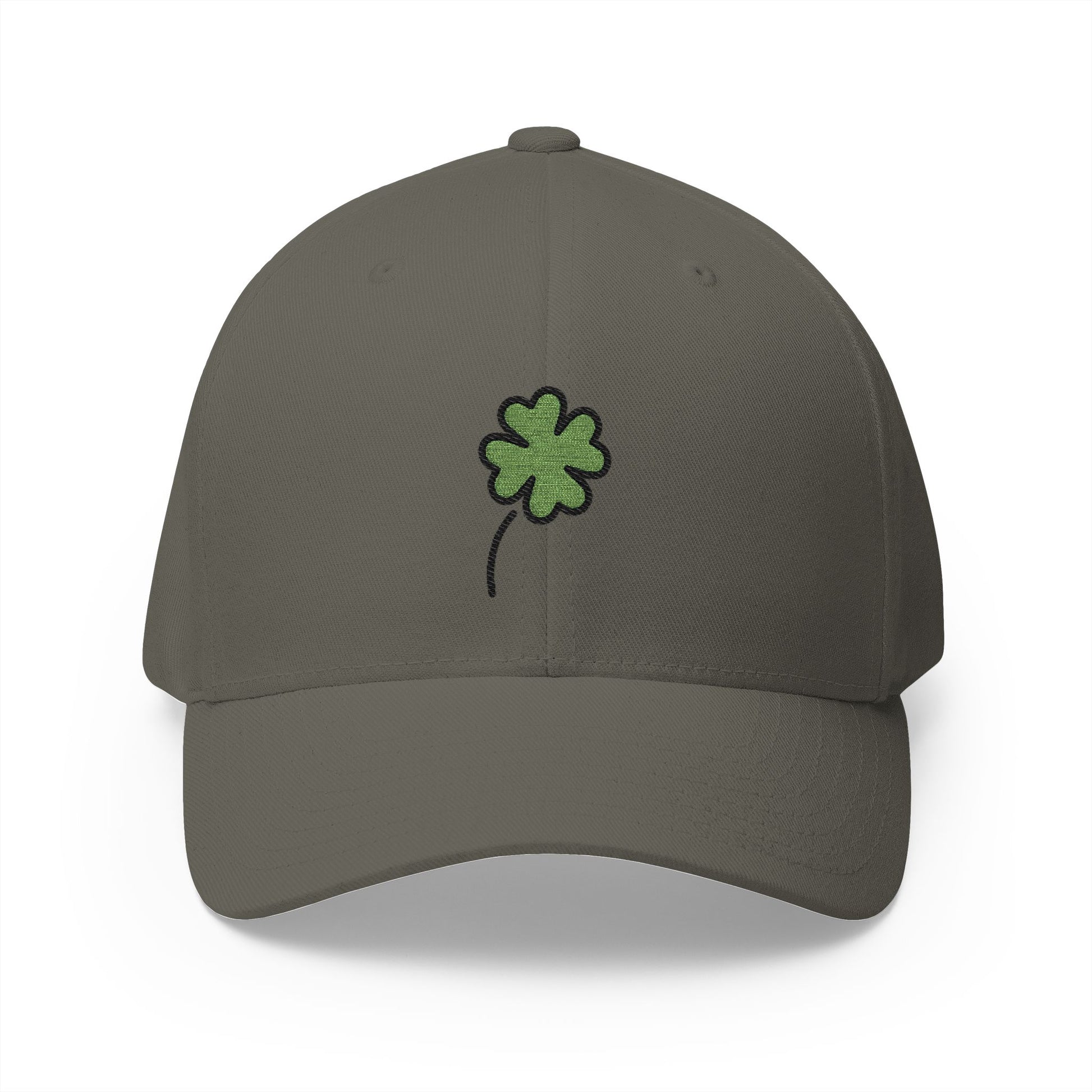 Four Leaf Clover Emoji Olive Cap – Premium by Capmoji