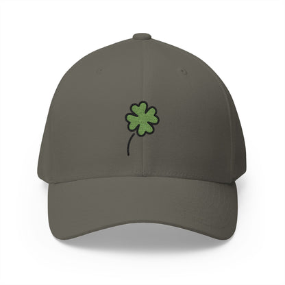 Four Leaf Clover Emoji Olive Cap – Premium by Capmoji