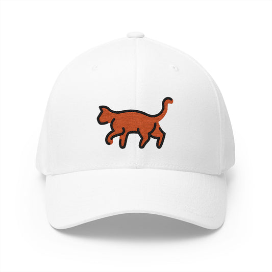 Cat Emoji White Cap – Premium by Capmoji