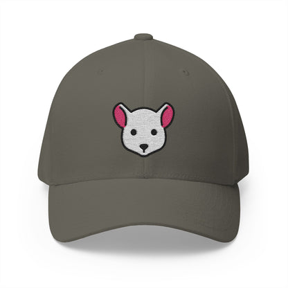 Mouse Face Emoji Olive Cap – Premium by Capmoji
