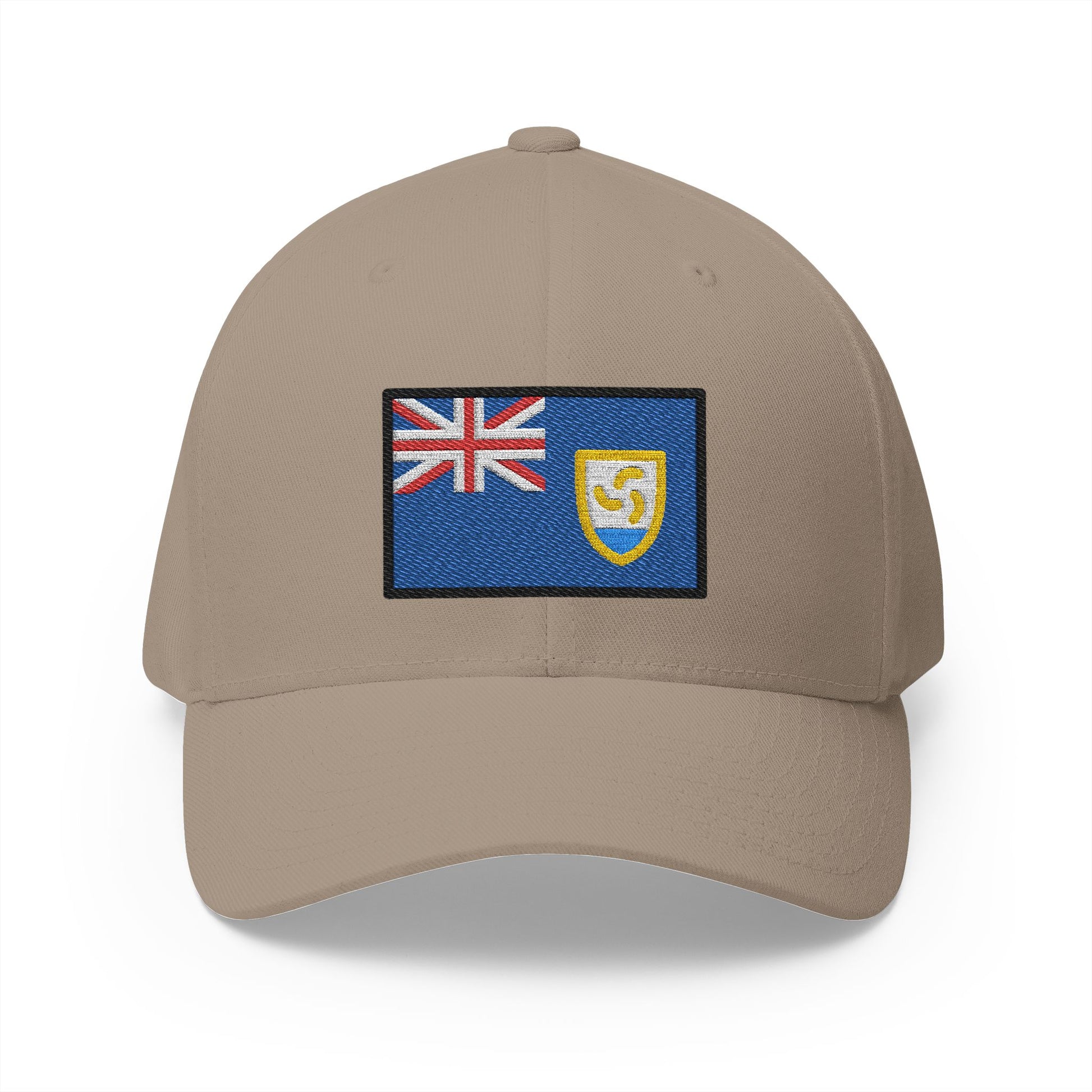 Flag: Anguilla Emoji Khaki Cap – Premium by Capmoji