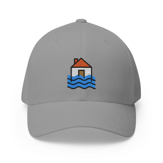 Flood Emoji Grey Cap – Premium by Capmoji