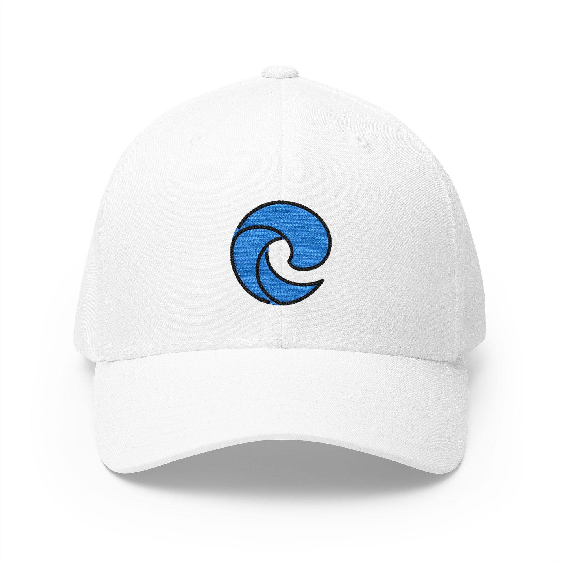 Edge Emoji White Cap – Premium by Capmoji