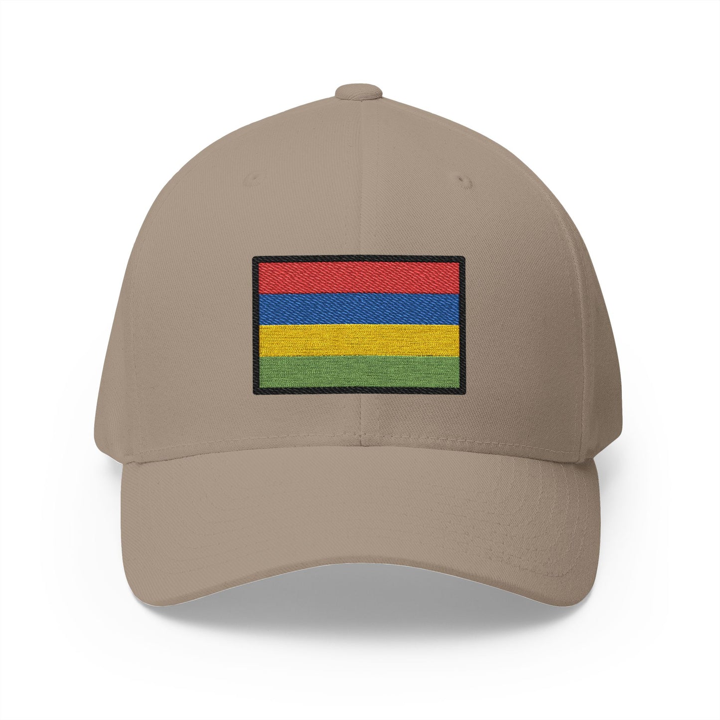 Flag: Mauritius Emoji Khaki Cap – Premium by Capmoji
