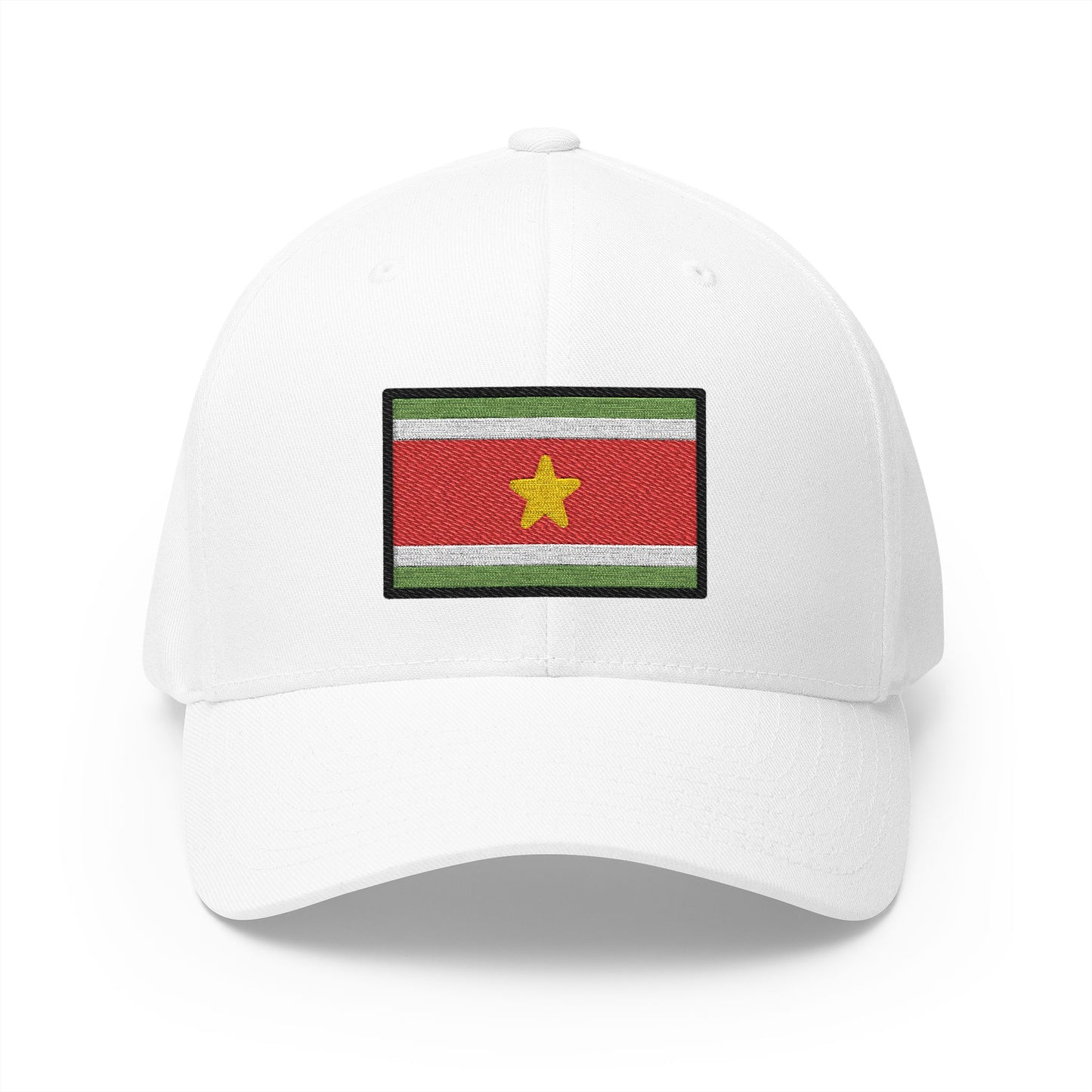 Flag: Suriname Emoji White Cap – Premium by Capmoji