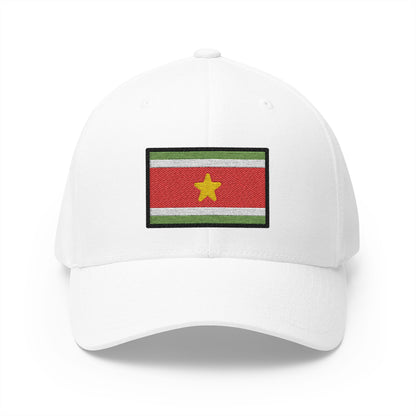 Flag: Suriname Emoji White Cap – Premium by Capmoji