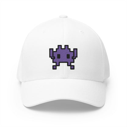 Alien Monster Emoji White Cap – Premium by Capmoji