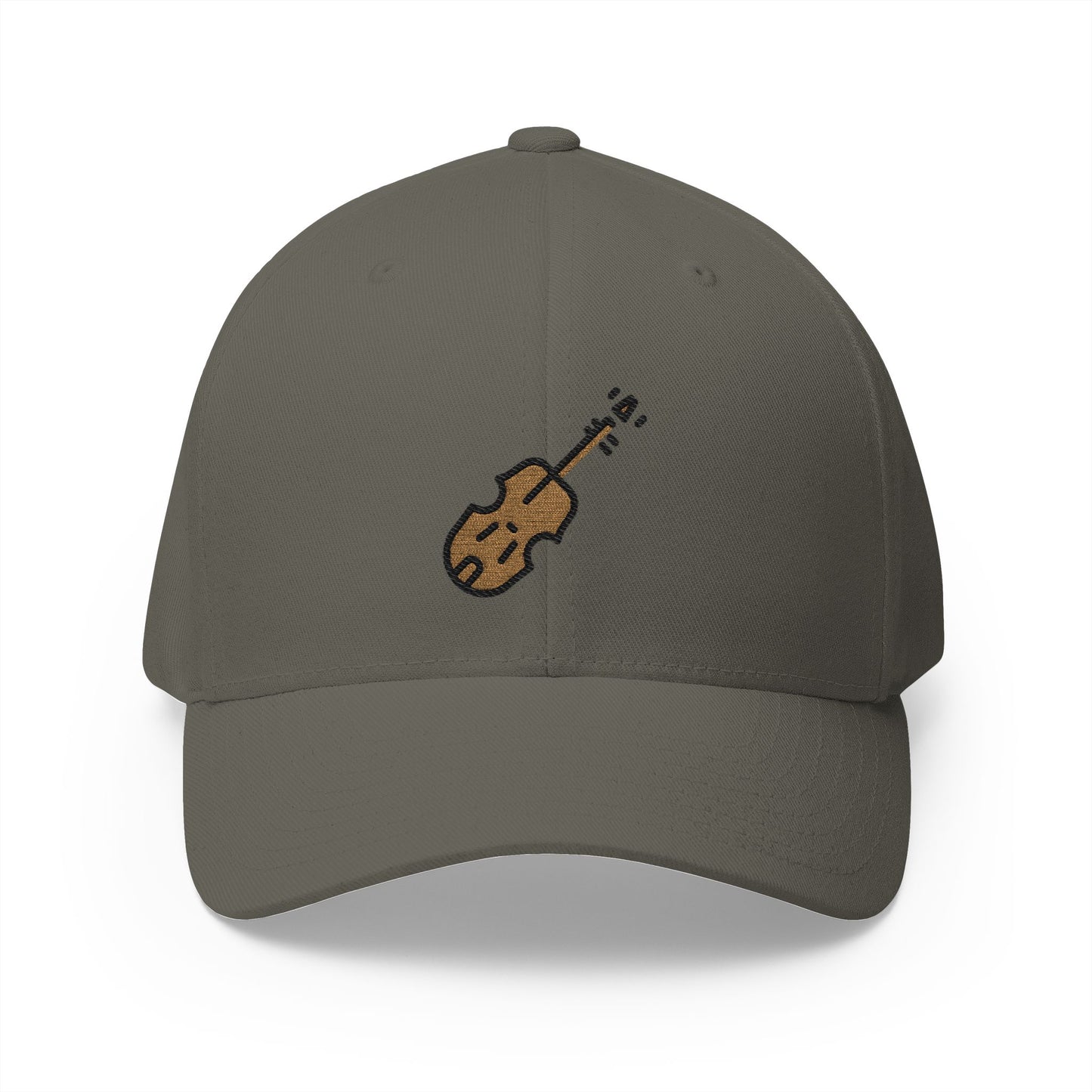 Violin Emoji Olive Cap – Premium by Capmoji
