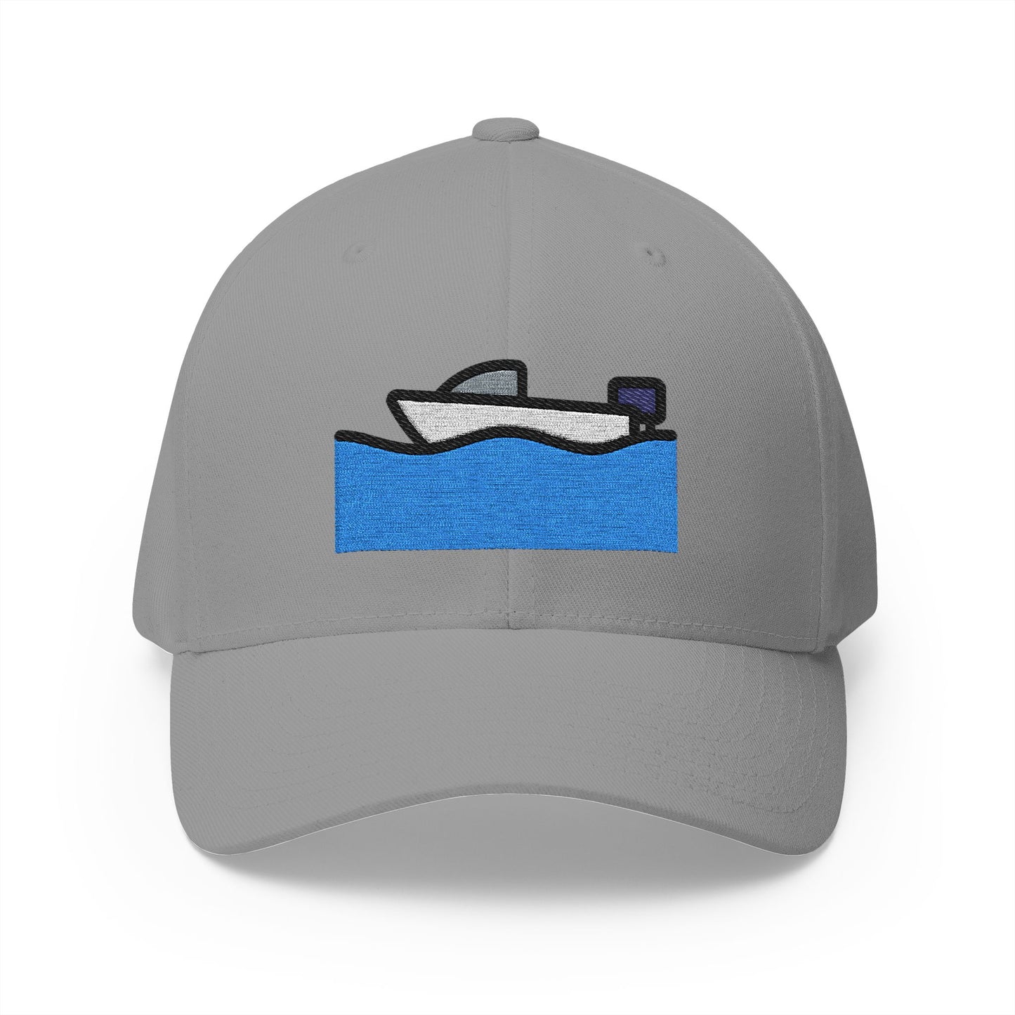 Motor Boat Emoji Grey Cap – Premium by Capmoji