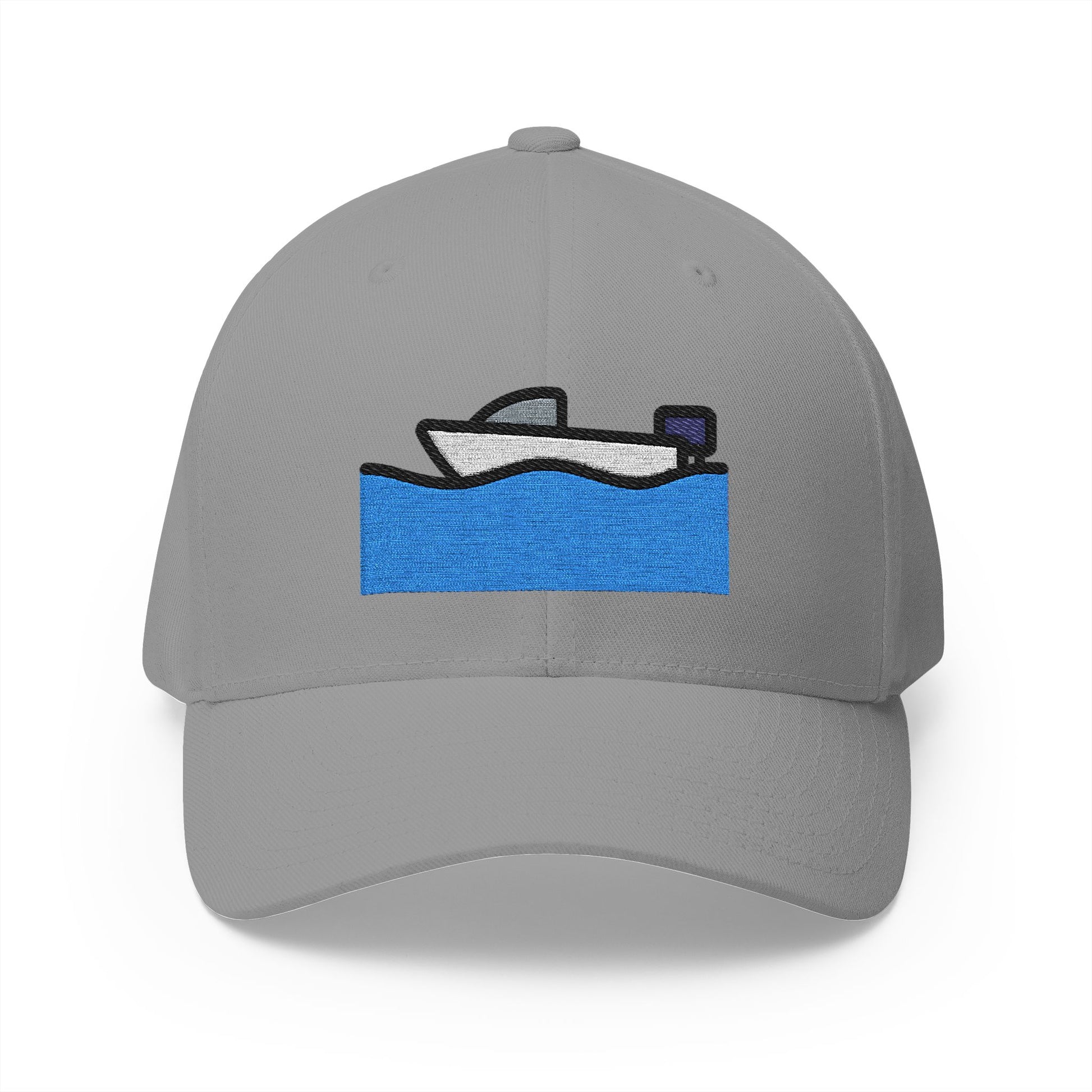 Motor Boat Emoji Grey Cap – Premium by Capmoji