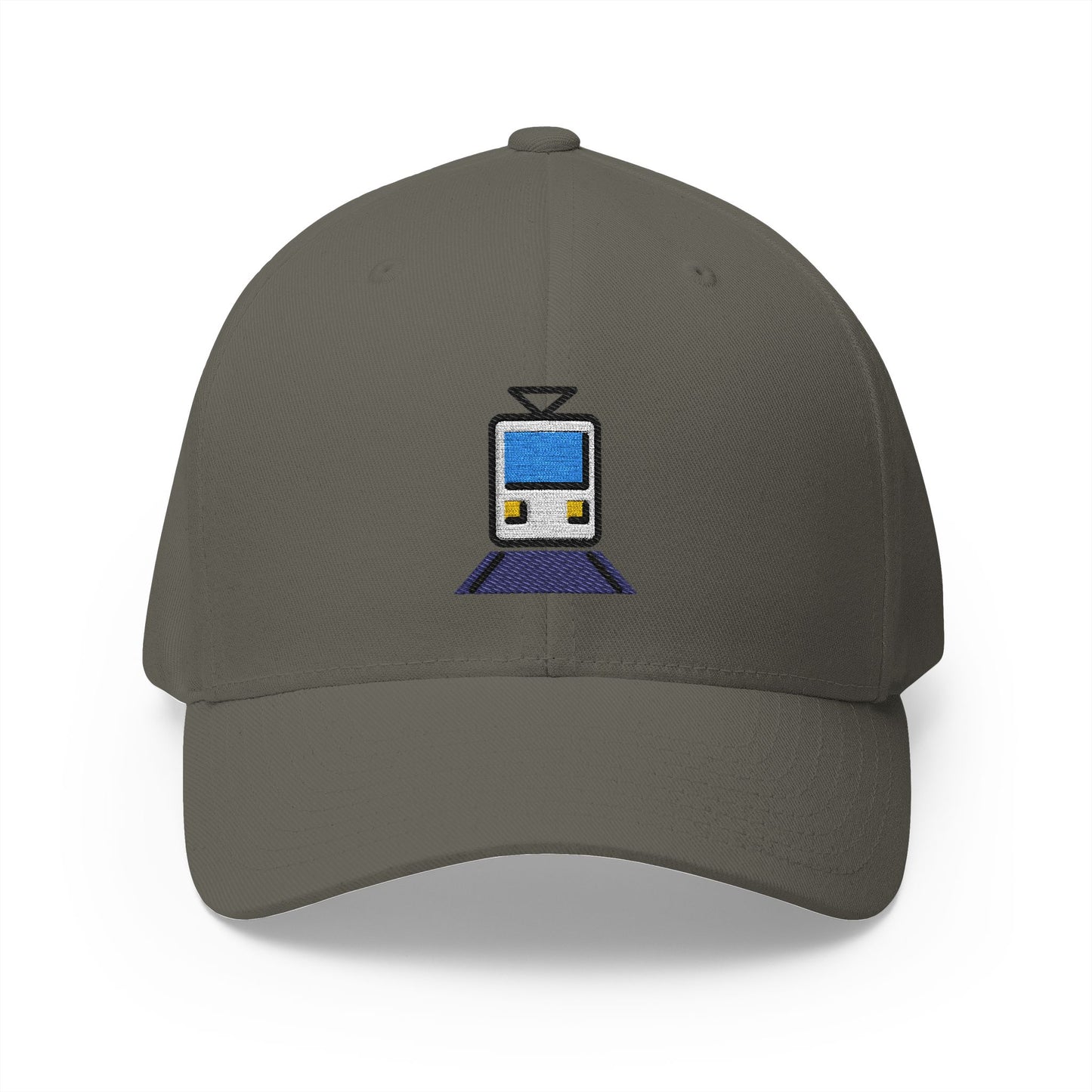 Tram Emoji Olive Cap – Premium by Capmoji