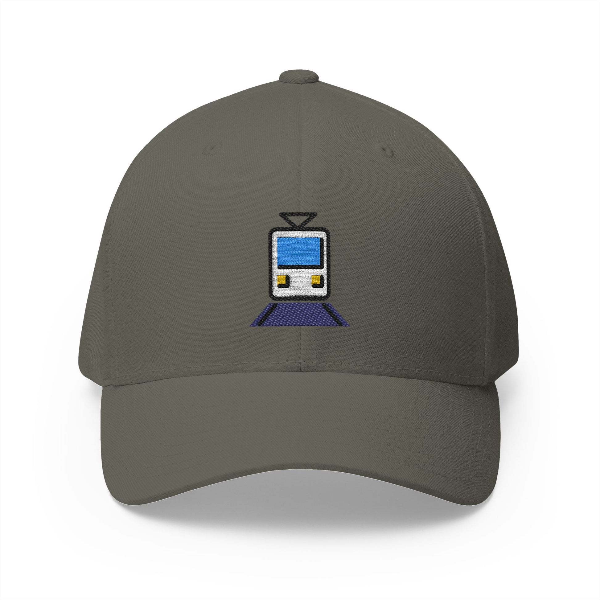 Tram Emoji Olive Cap – Premium by Capmoji