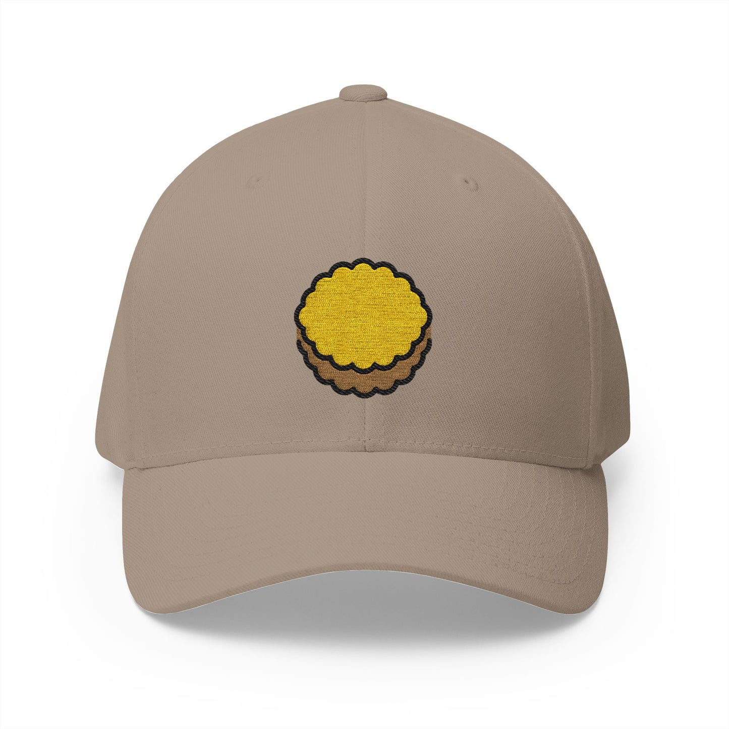 Moon Cake Emoji Khaki Cap – Premium by Capmoji