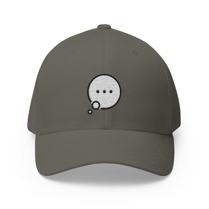 Speech Balloon Emoji Olive Cap – Premium by Capmoji