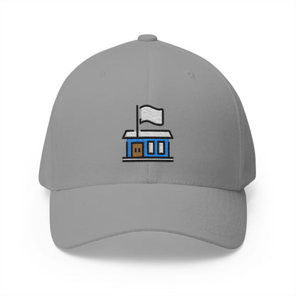 Flagged Building Emoji Grey Cap – Premium by Capmoji