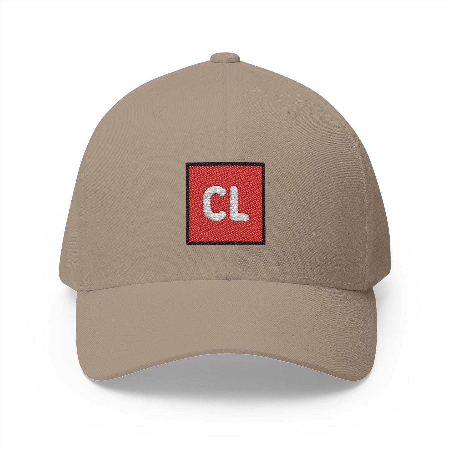 Cl Button Emoji Khaki Cap – Premium by Capmoji