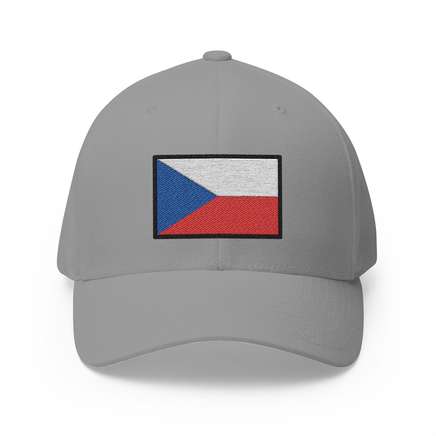 Flag: Czechia Emoji Grey Cap – Premium by Capmoji