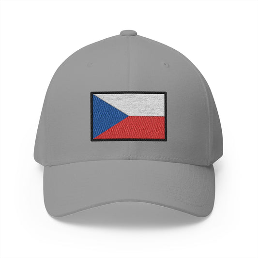 Flag: Czechia Emoji Grey Cap – Premium by Capmoji