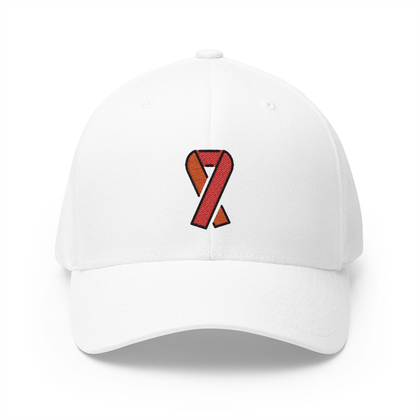 Reminder Ribbon Emoji White Cap – Premium by Capmoji