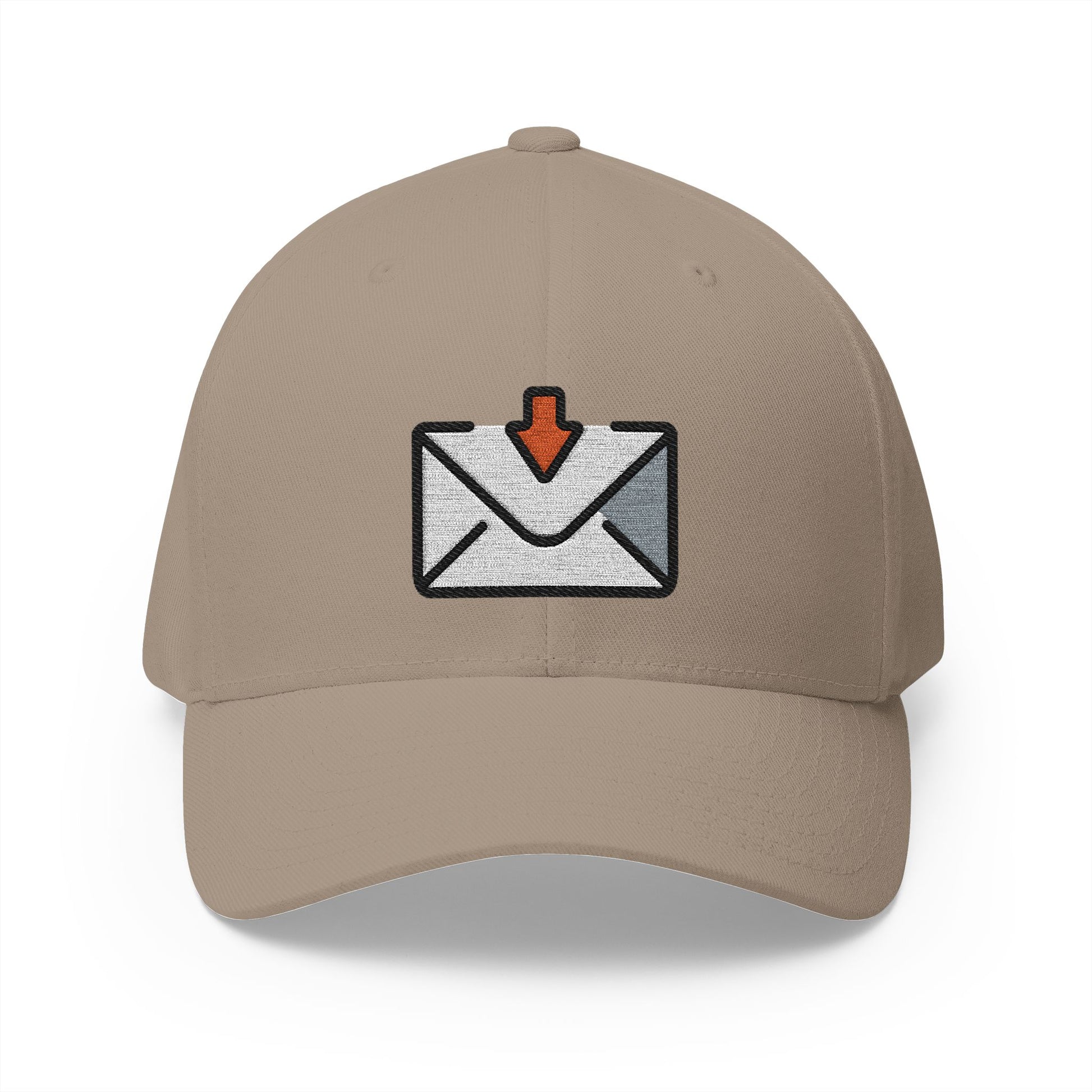 Envelope With Arrow Emoji Khaki Cap – Premium by Capmoji