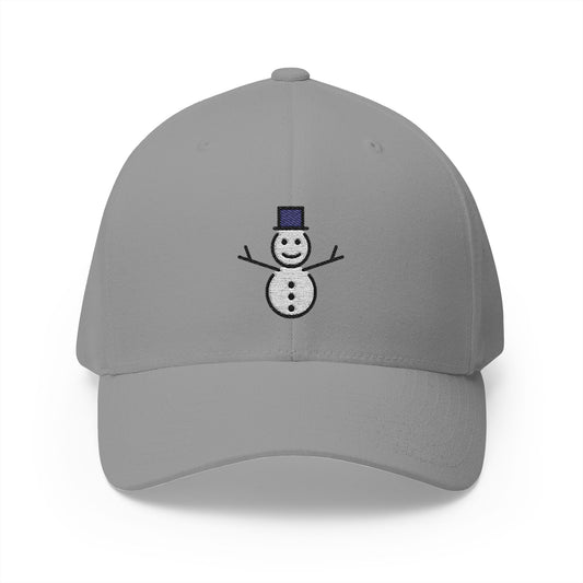 Snowman Without Snow Emoji Grey Cap – Premium by Capmoji