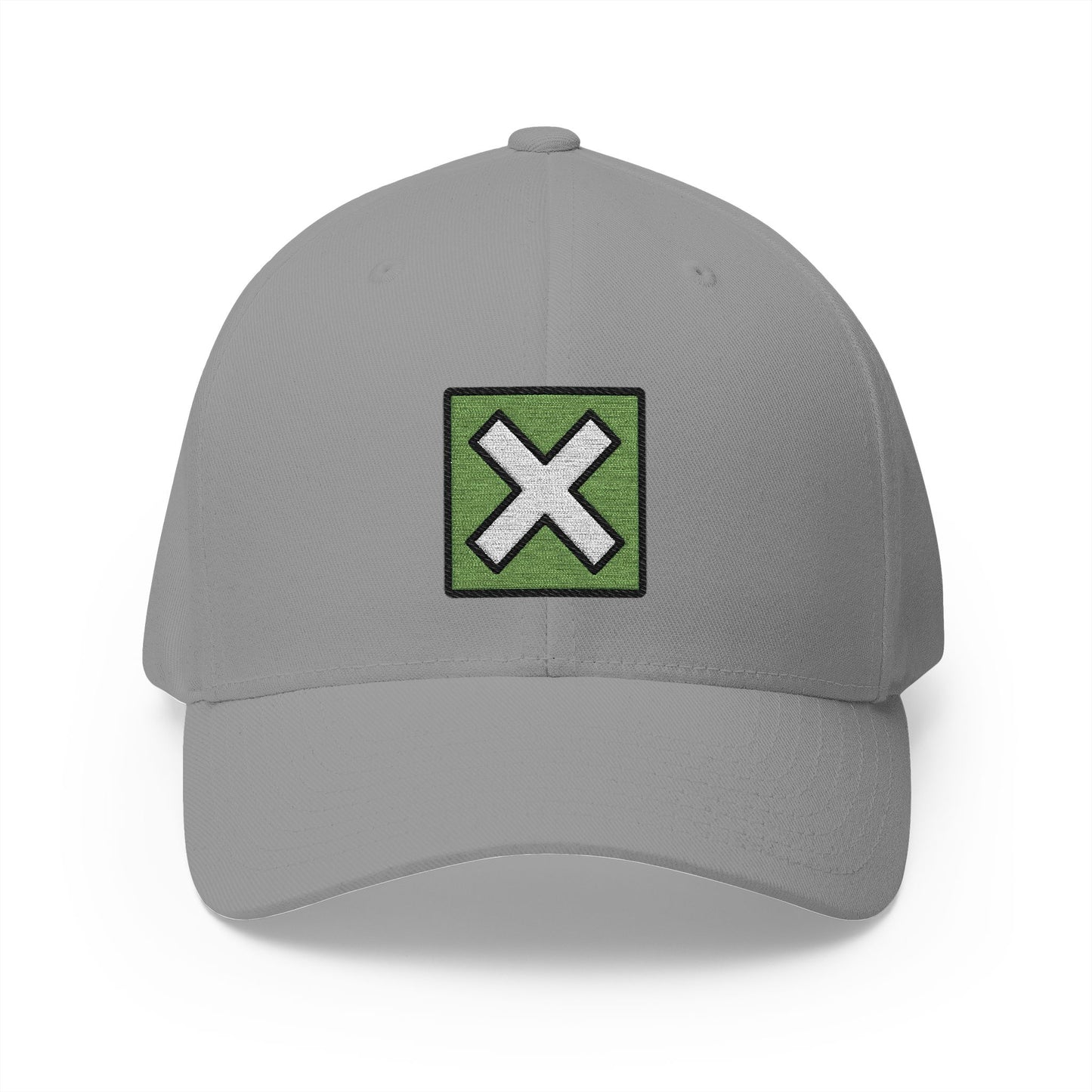 Cross Mark Button Emoji Grey Cap – Premium by Capmoji