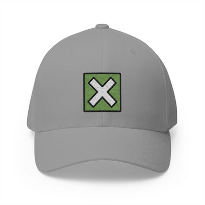 Cross Mark Button Emoji Grey Cap – Premium by Capmoji