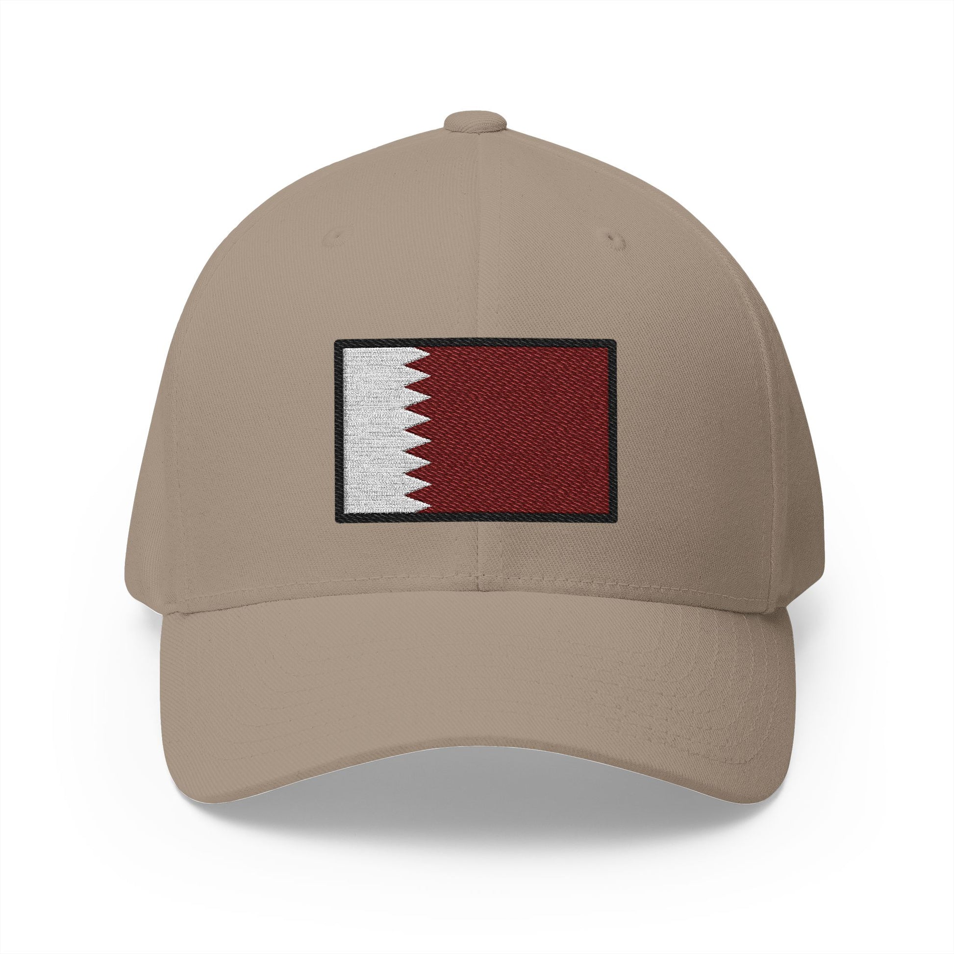 Flag: Qatar Emoji Khaki Cap – Premium by Capmoji