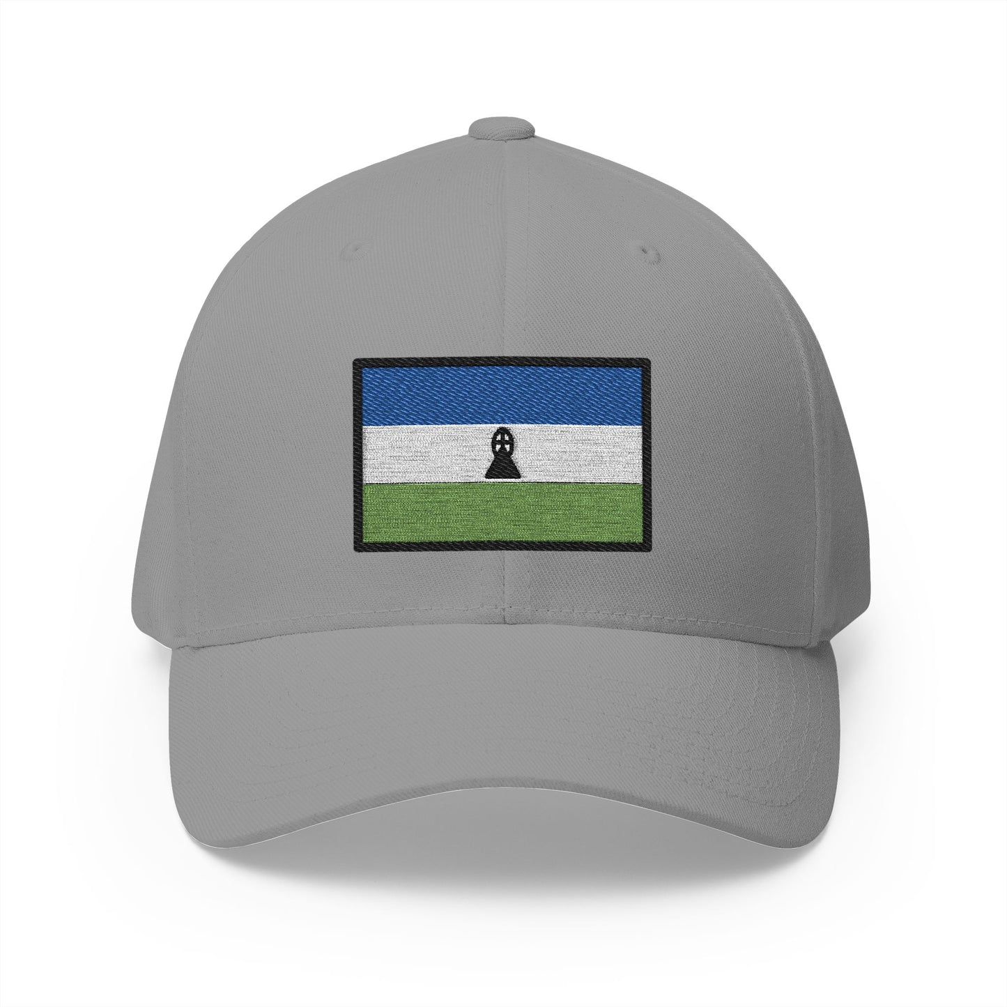 Flag: Lesotho Emoji Grey Cap – Premium by Capmoji