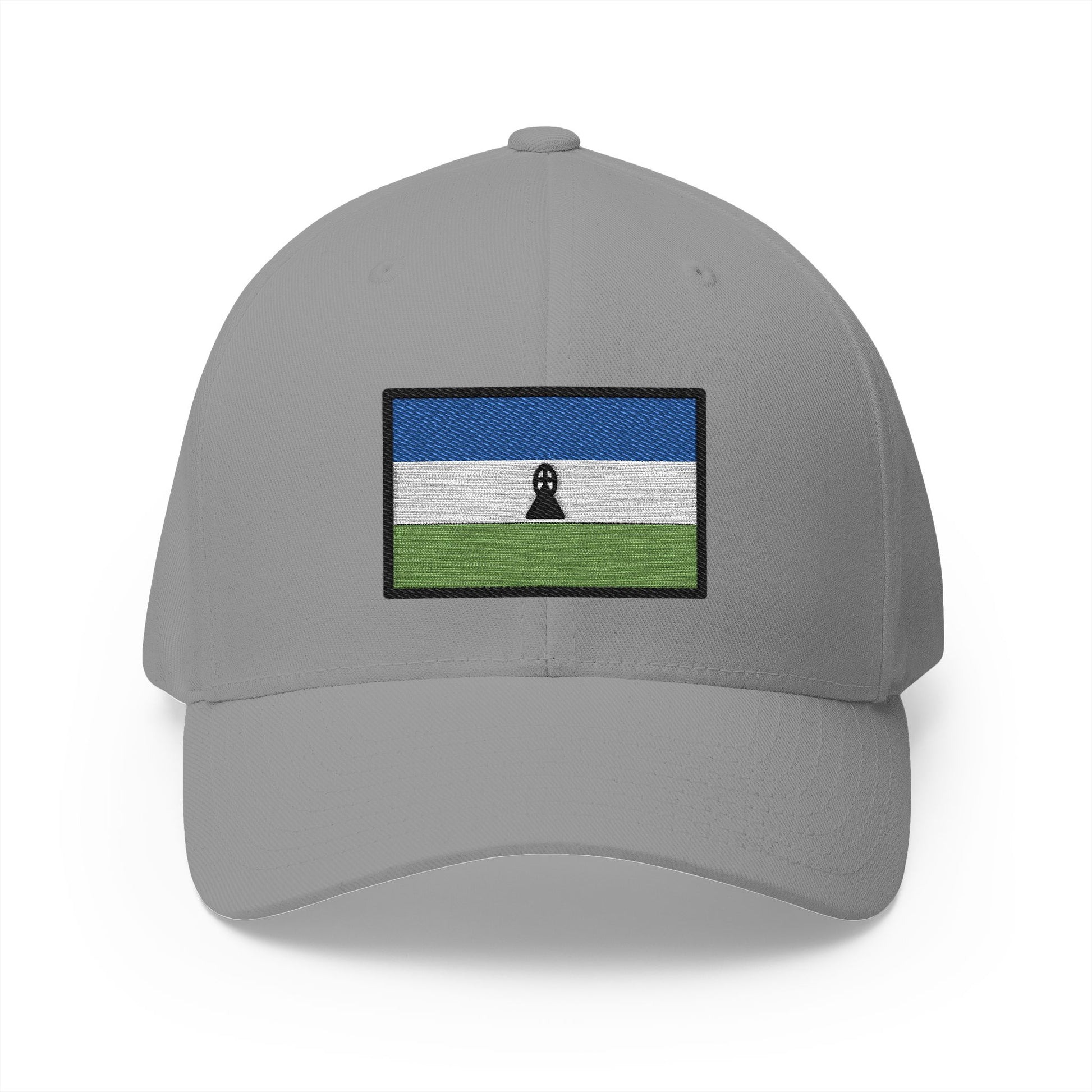 Flag: Lesotho Emoji Grey Cap – Premium by Capmoji