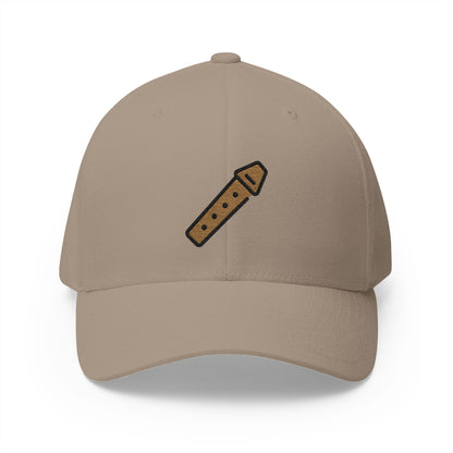 Flute Emoji Khaki Cap – Premium by Capmoji