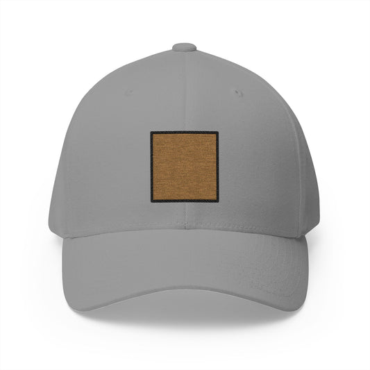 Brown Square Emoji Grey Cap – Premium by Capmoji