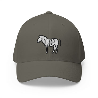 Zebra Emoji Olive Cap – Premium by Capmoji