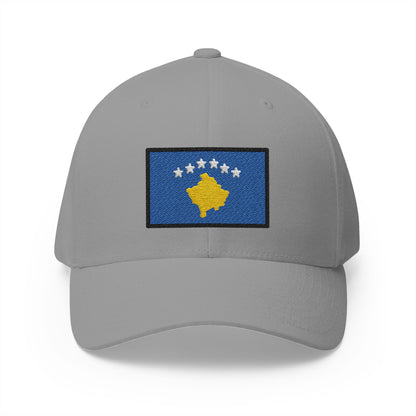 Flag: Kosovo Emoji Grey Cap – Premium by Capmoji