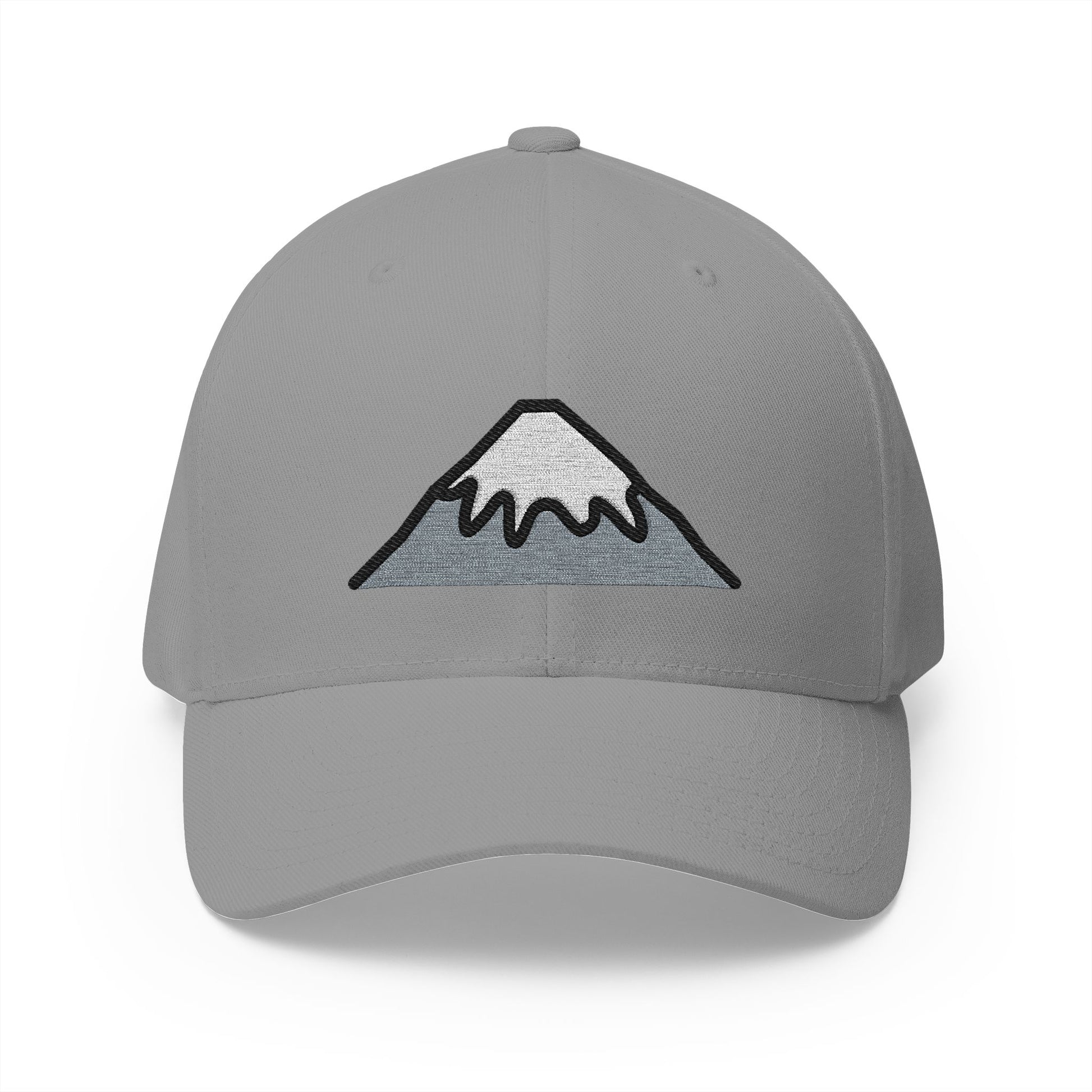 Mount Fuji Emoji Grey Cap – Premium by Capmoji