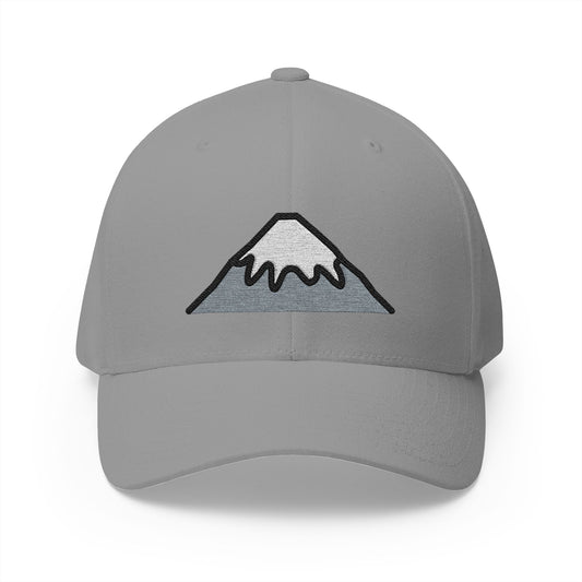 Mount Fuji Emoji Grey Cap – Premium by Capmoji