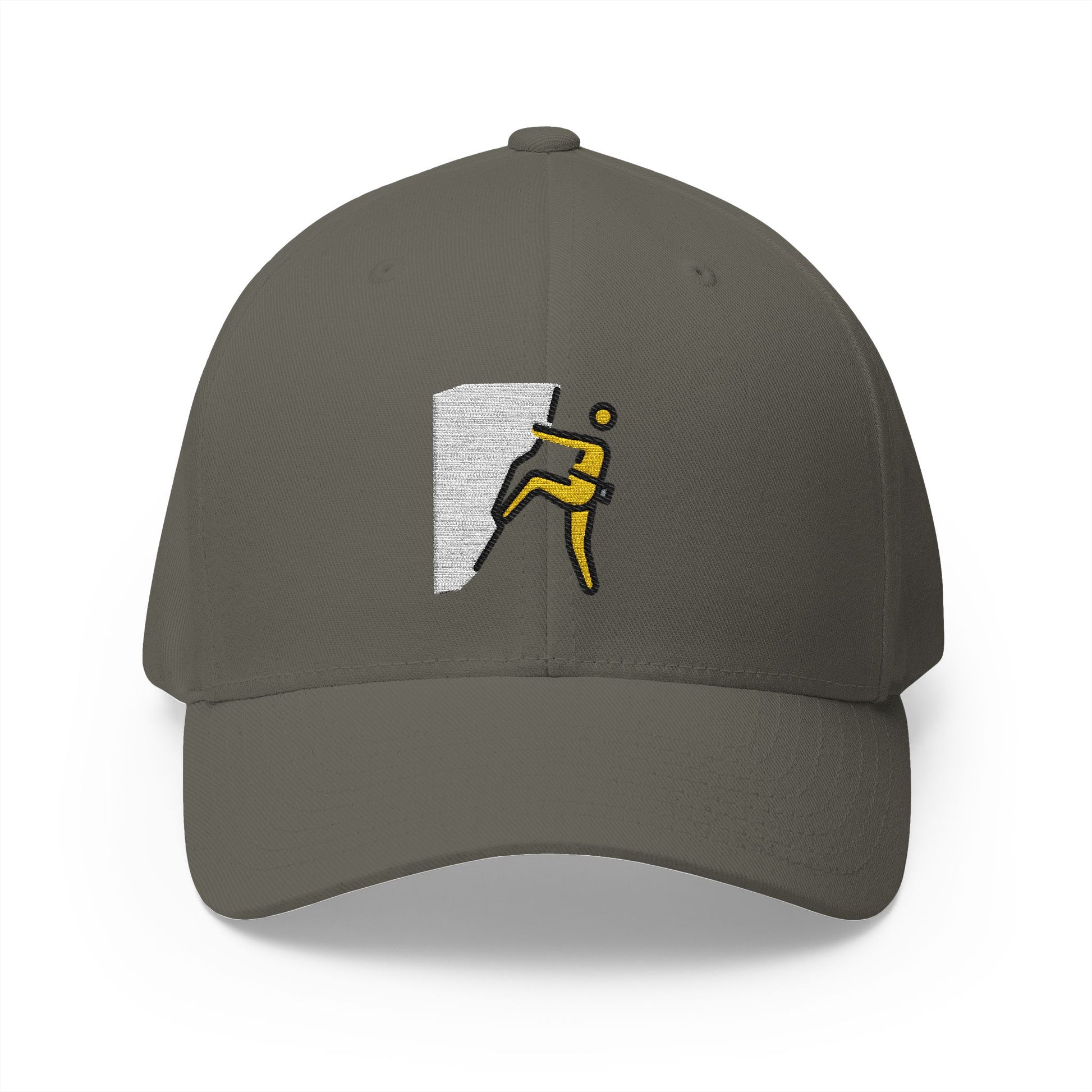 Person Climbing Emoji Olive Cap – Premium by Capmoji