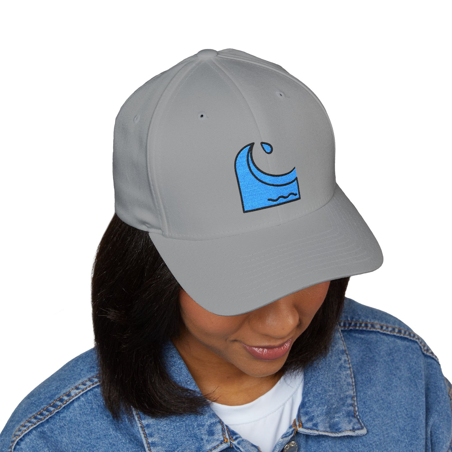 Water Wave Emoji Cap – Premium by Capmoji