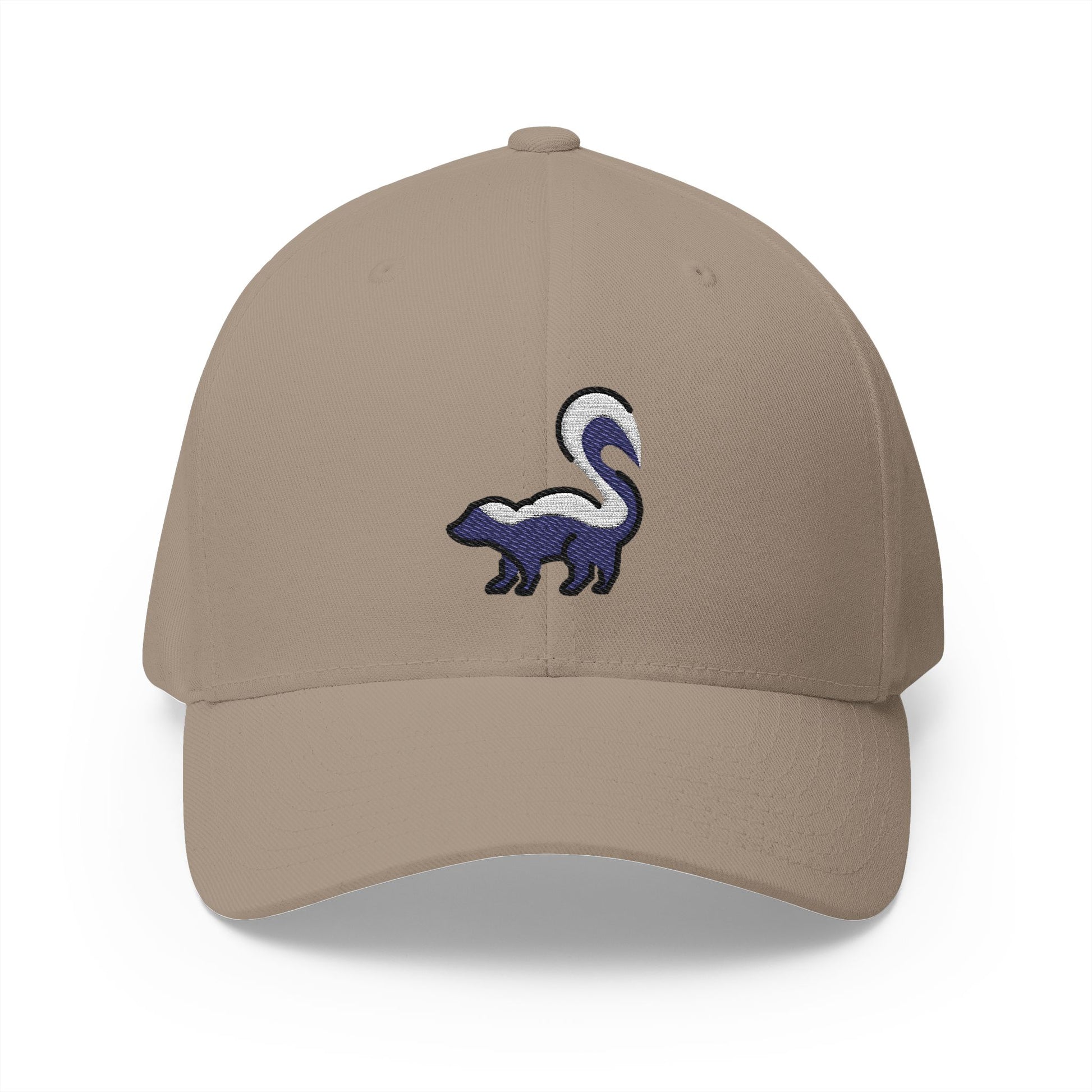 Skunk Emoji Khaki Cap – Premium by Capmoji