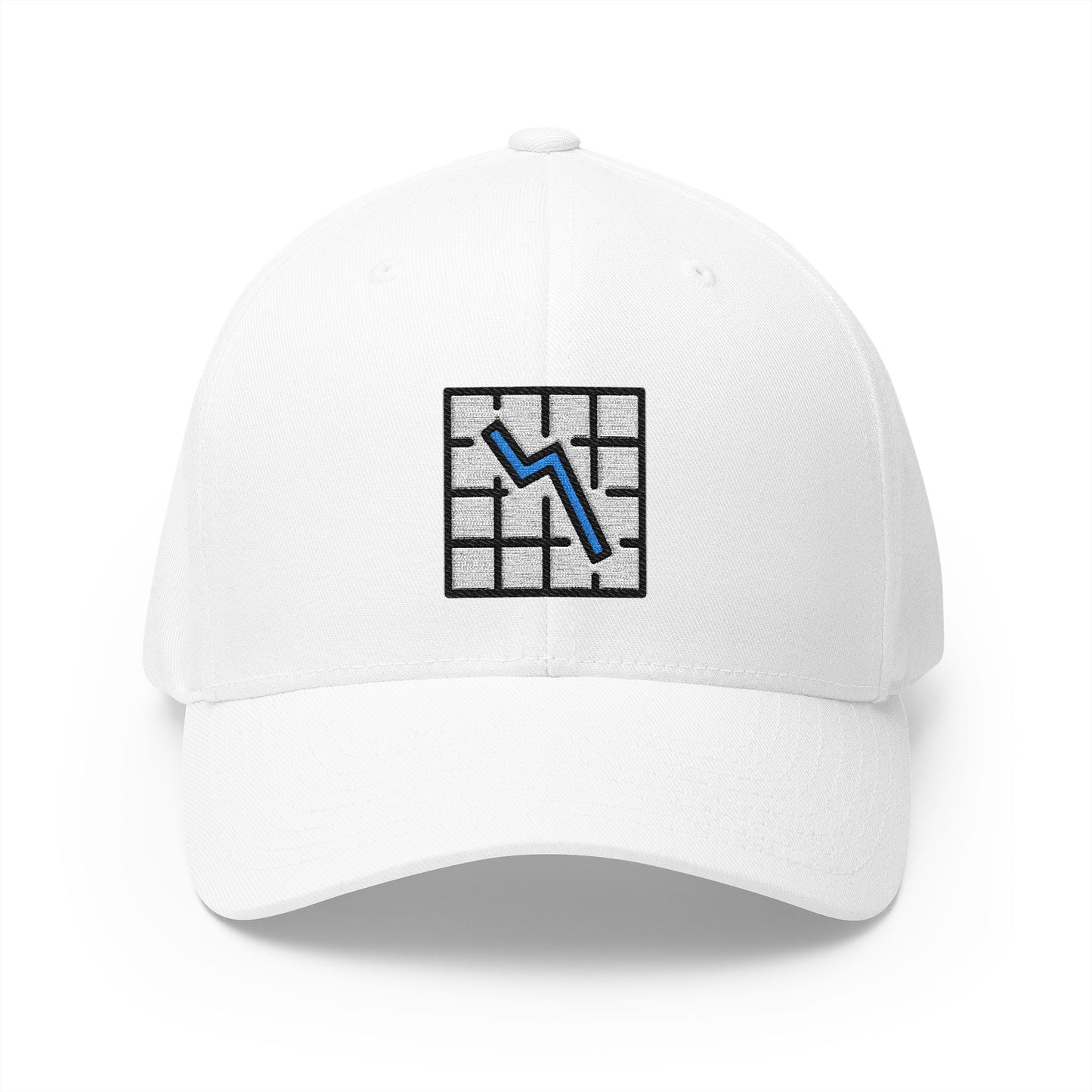 Chart Decreasing Emoji White Cap – Premium by Capmoji