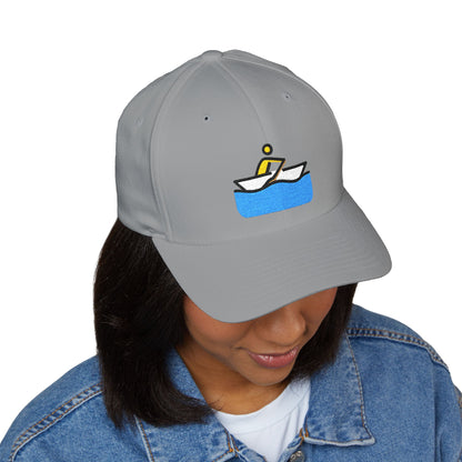 Man Rowing Boat Emoji Cap – Premium by Capmoji